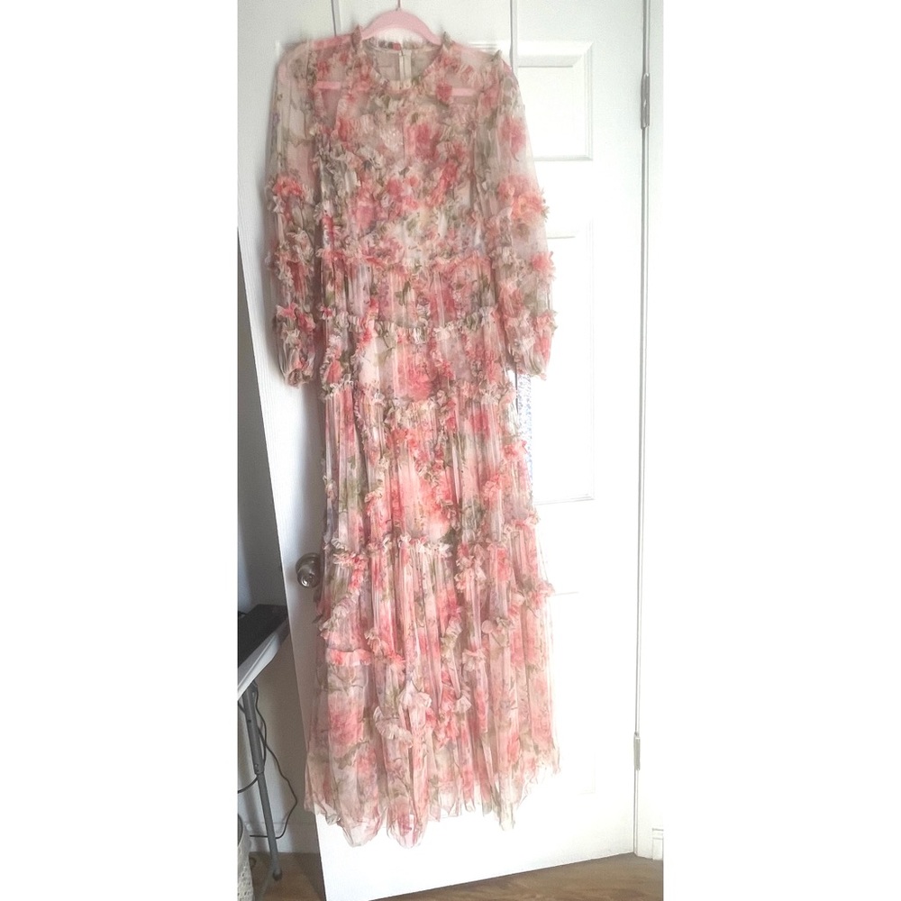 Needle & Thread Summer Song Diamond Ruffle Gown - Picture 4 of 4